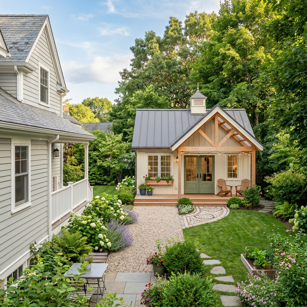 Different small backyard ADU design